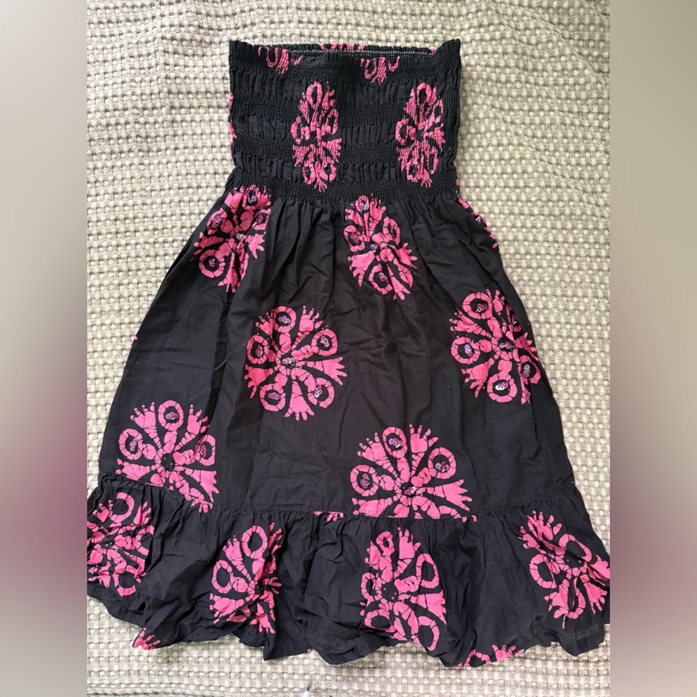 Moda International Black and Pink Dress